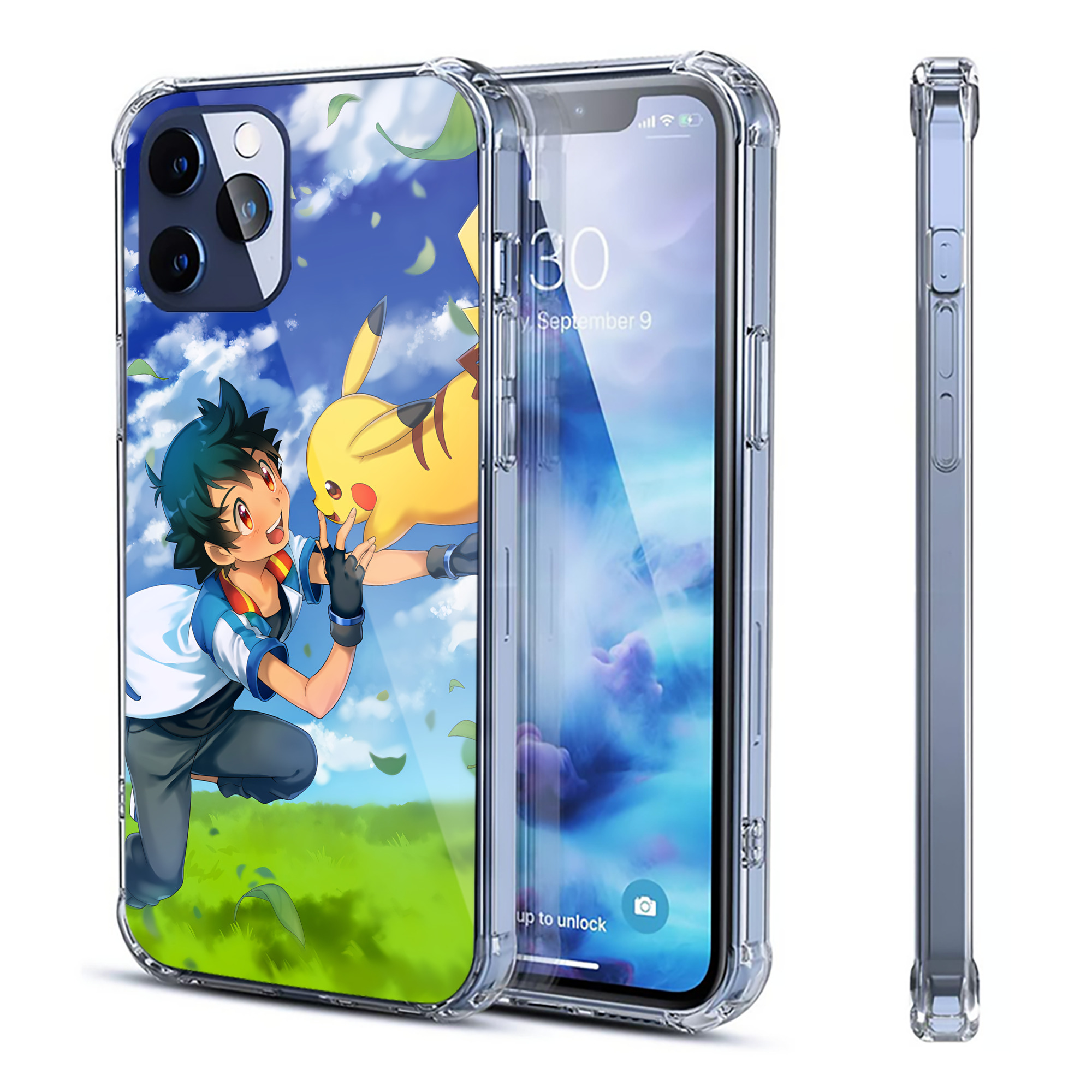 （画像用） ポケットモンスター Pokémon 【iPhone 12シリーズ対応】透明スマホケース（クリアソフトケース）